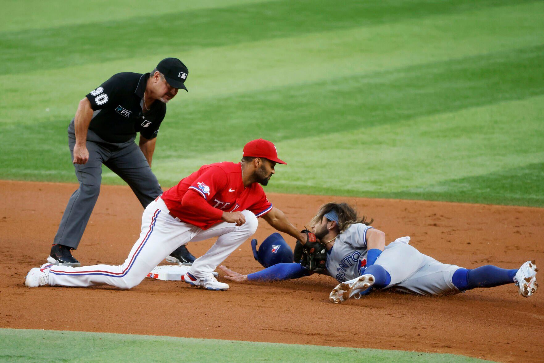 APTOPIX Blue Jays Rangers Baseball